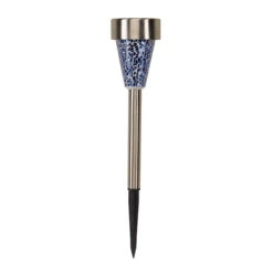 Smart Solar LED Mosaic Stake Light 6-Pack Mixed Brushed Stainless Steel Mixed Colours 12 Smart Solar LED Mosaic Stake Light 6-Pack Mixed Brushed Stainless Steel Mixed Colours -Home Lighting Store 6826 Mosaic Stainless Steel Blue Cut out 08776.1653987522