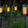Smart Solar LED Party Flaming Torch Stake Light 5-Pack Warm White Black 2 Smart Solar LED Party Flaming Torch Stake Light 5-Pack Warm White Black -Home Lighting Store 6828 1012000 Party Flaming Torch 5pc Carry Pack Black Night Insitu Group 52826.1653987445