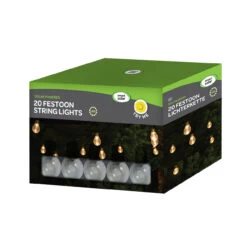 Smart Solar LED 10m String Light Set Of 20 Lights Warm White Clear 11 Smart Solar LED 10m String Light Set Of 20 Lights Warm White Clear -Home Lighting Store 6840 1060001 Festoon String Lights Box 3D 82329.1653987030