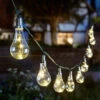 Smart Solar LED 1.8m Firefly Effect String Light Set Of 10 Lights Warm White Clear -Home Lighting Store 6841 1060100 Eureka Lightbulbs Night insitu 49472.1653987004