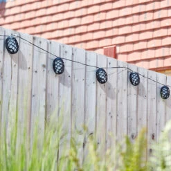 Smart Solar LED 2.7m Cool Flame String Light Set Of 10 Lights Warm White Black -Home Lighting Store 6842 1060305 Cool Flame String Lights Day insitu1 12592.1653986981