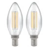 Crompton Candle LED Light Bulb Dimmable E14 5W (40W Eqv) Warm White 2-Pack -Home Lighting Store 7161 COMP2 25031.1657625374
