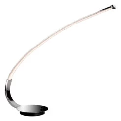 Firstlight Arco Modern Style LED Table Lamp 8.5W With On/Off Switch Chrome
