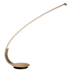 Firstlight Arco Modern Style LED Table Lamp 8.5W With On/Off Switch Champagne Gold