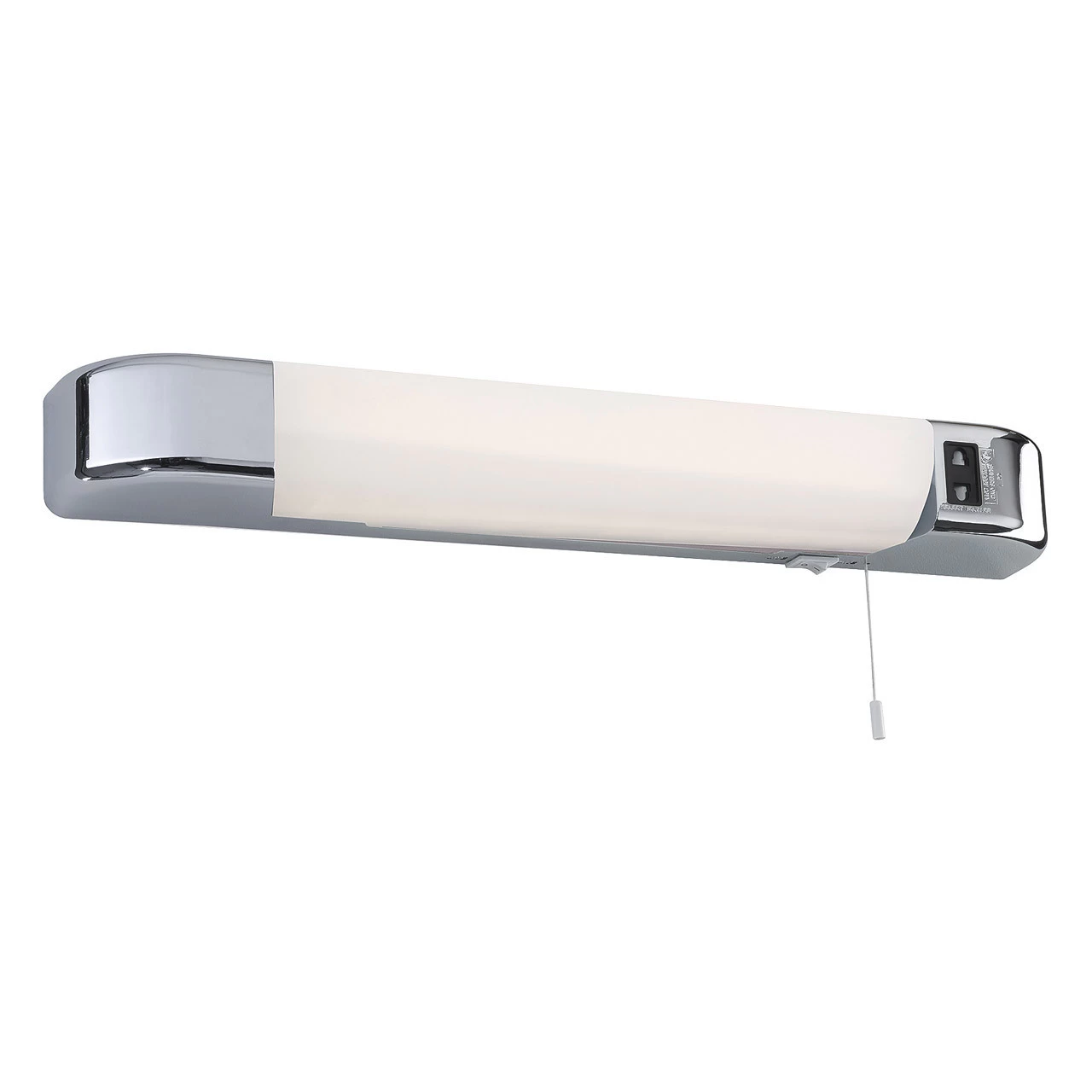 Firstlight Dual Voltage LED Shaver Light 8W With On/Off Pull Cord Cool White In Chrome And Opal 3 Firstlight Dual Voltage LED Shaver Light 8W With On/Off Pull Cord Cool White In Chrome And Opal