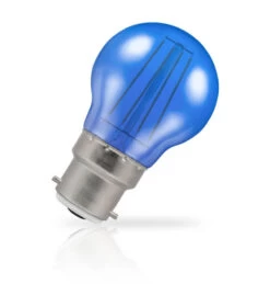 Crompton Golfball LED Light Bulb B22 4W (25W Eqv) Blue IP65 Harlequin