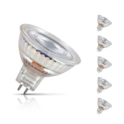 Ledvance LED MR16 Bulbs 8W GU5.3 12V Dimmable (5 Pack) Cool White