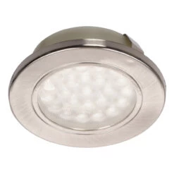 Culina Pozza LED Recessed Under Cabinet Light 1.5W Cool White Opal And Satin Nickel