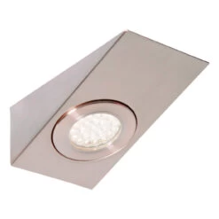 Culina Lago LED Wedge Under Cabinet Light 1.5W Cool White Opal And Satin Nickel