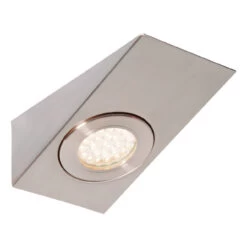 Culina Lago LED Wedge Under Cabinet Light 1.5W Daylight Opal And Satin Nickel