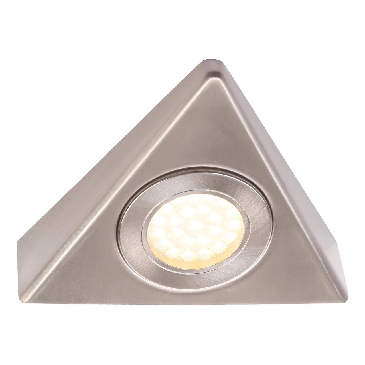 Culina Fonte LED Triangular Under Cabinet Light 1.5W Warm White Opal And Satin Nickel 3 Culina Fonte LED Triangular Under Cabinet Light 1.5W Warm White Opal And Satin Nickel
