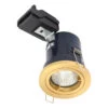 Electralite Yate Fire Rated Downlight IP20 Satin Brass -Home Lighting Store ELA 27465 SATBRS 1 98066.1657202655