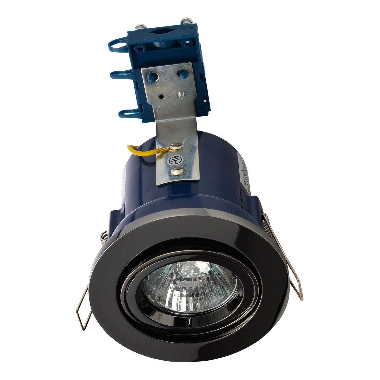 Electralite Yate Tiltable Fire Rated Downlight IP20 Black Chrome 3 Electralite Yate Tiltable Fire Rated Downlight IP20 Black Chrome