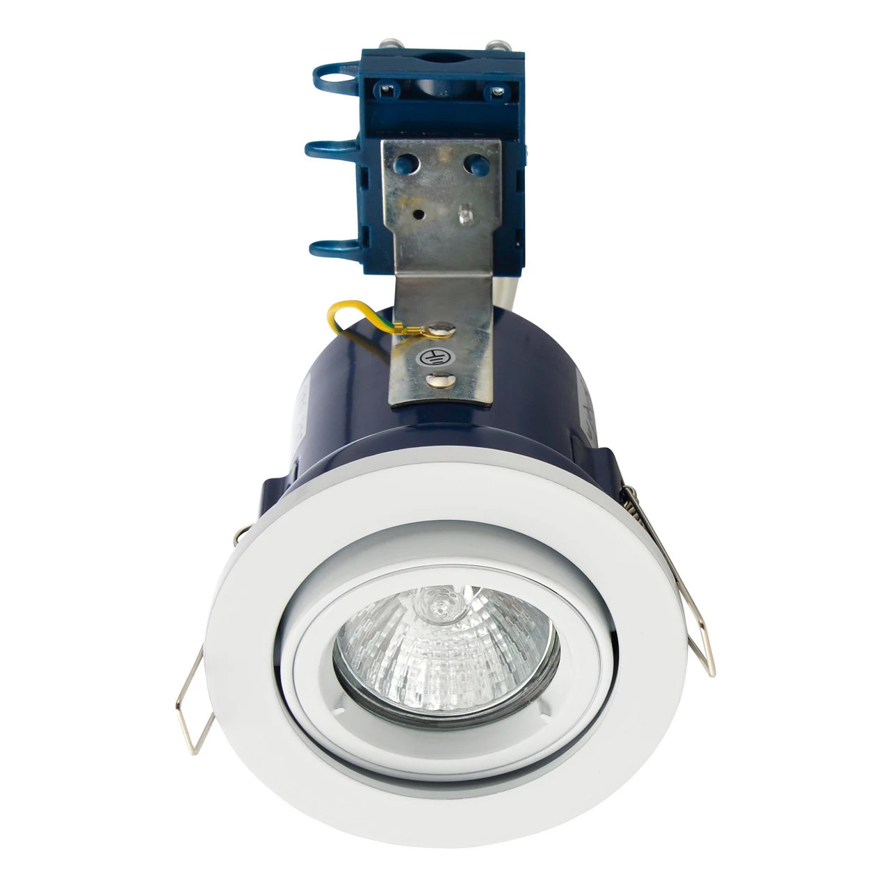 Electralite Yate Tiltable Fire Rated Downlight IP20 White 3 Electralite Yate Tiltable Fire Rated Downlight IP20 White