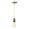 Inlight Dale E27 Pendant Cord Set Antique Brass & Champagne