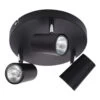 Inlight Harvey 3-Light Ceiling Spotlight Black
