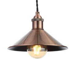 Inlight Rigel 236mm Diner Lamp Shade Antique Copper -Home Lighting Store INL 33818 ACOP 12 56213.1657634902