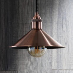 Inlight Rigel 236mm Diner Lamp Shade Antique Copper -Home Lighting Store INL 33818 ACOP 48319.1657634903