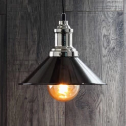 Inlight Rigel 236mm Diner Lamp Shade Matt Black -Home Lighting Store INL 33818 MBLK 2 92313.1657634973