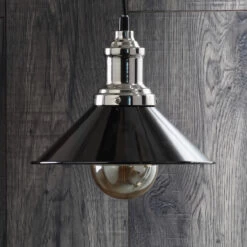 Inlight Rigel 236mm Diner Lamp Shade Matt Black -Home Lighting Store INL 33818 MBLK 5 54143.1657634973