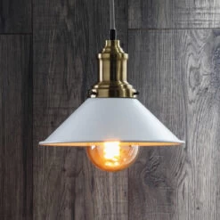 Inlight Rigel 236mm Diner Lamp Shade Matt Grey 19 Inlight Rigel 236mm Diner Lamp Shade Matt Grey -Home Lighting Store INL 33818 MGRY SITU 2 76402.1657634862