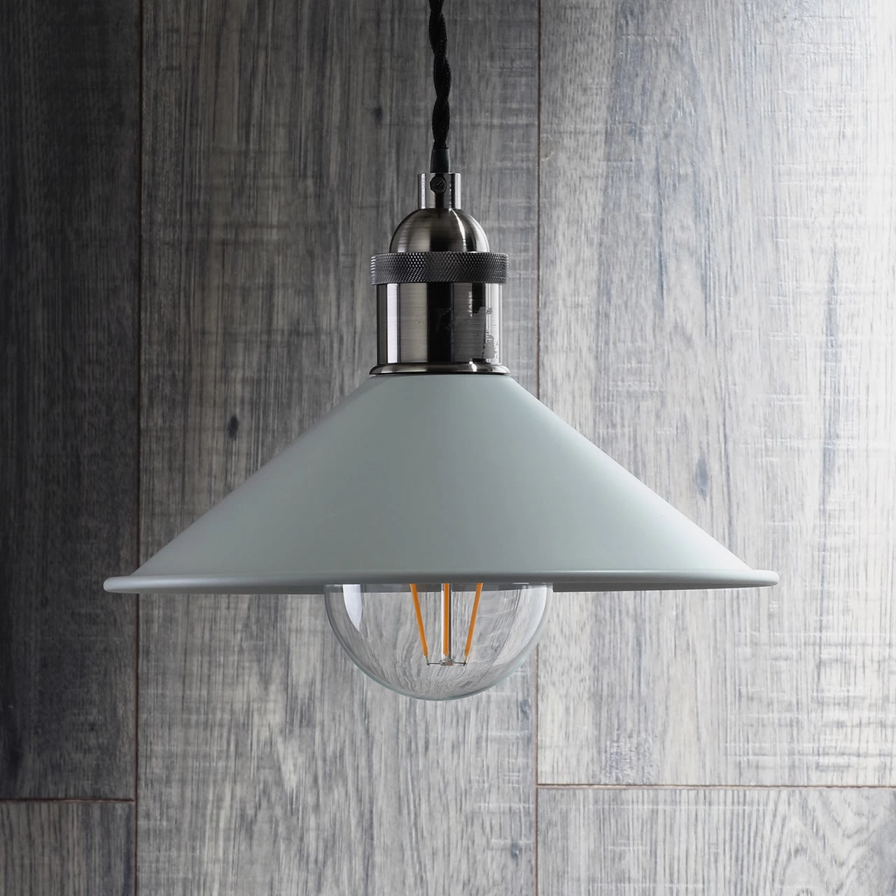 Inlight Rigel 236mm Diner Lamp Shade Matt Grey 8 Inlight Rigel 236mm Diner Lamp Shade Matt Grey - Image 6
