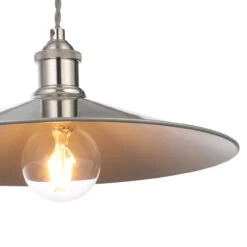 Inlight Rigel 360mm Diner Lamp Shade Polished Nickel -Home Lighting Store INL 33819 POLNIC 3 12355.1657634750