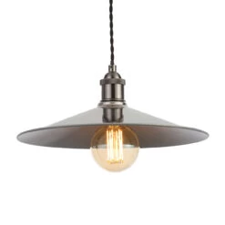 Inlight Rigel 360mm Diner Lamp Shade Polished Nickel -Home Lighting Store INL 33819 POLNIC 2 95847.1657634750