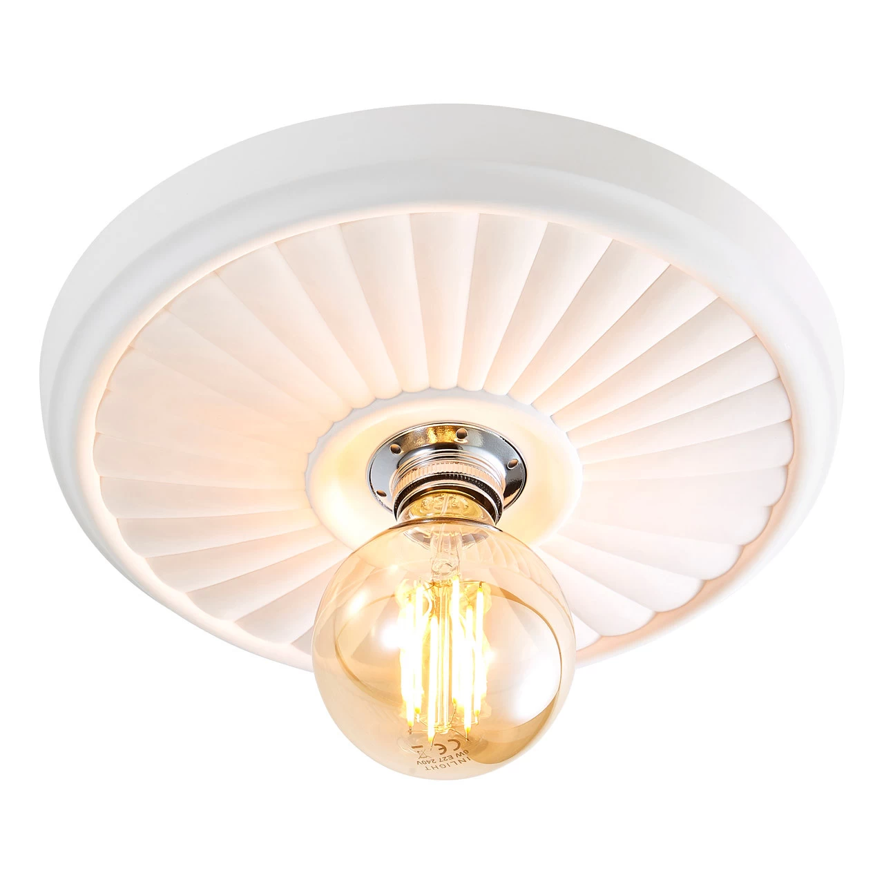 Inlight 300mm Lucena Paintable Ceiling Mount White 4 Inlight 300mm Lucena Paintable Ceiling Mount White - Image 2