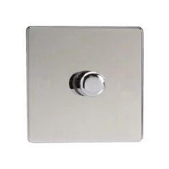 Varilight LED V-Pro Urban 1 Gang Rotary Dimmer Switch Polished Chrome