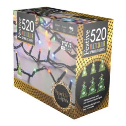 Festive Indoor & Outdoor 5ft Christmas Tree Sparkle Lights 520 Multi-Coloured LEDs 13 Festive Indoor & Outdoor 5ft Christmas Tree Sparkle Lights 520 Multi-Coloured LEDs -Home Lighting Store P011302 30367.1663921269