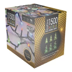 Festive 37.4m Indoor & Outdoor Sparkle Light String Lights 1500 Multi-Coloured LEDs 13 Festive 37.4m Indoor & Outdoor Sparkle Light String Lights 1500 Multi-Coloured LEDs -Home Lighting Store P011317 56663.1697025497