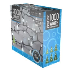 Festive Indoor & Outdoor 7ft Christmas Tree Glow-Worm Lights 1000 White LEDs 13 Festive Indoor & Outdoor 7ft Christmas Tree Glow-Worm Lights 1000 White LEDs -Home Lighting Store P030502 81529.1695046489