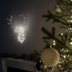 Festive 70cm Twinkling Reindeer Head Christmas Decoration 120 Warm White LEDs -Home Lighting Store P032159 3 47895.1669811940