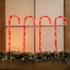 Festive Red And White Outdoor Candy Cane Christmas Stake Light 4 Pack -Home Lighting Store P036393 64901.1663862156