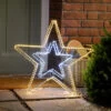 Festive 58cm Dewdrop Double Star Christmas Window Decoration 420 Warm White & White LEDs -Home Lighting Store P040346 48448.1663862340
