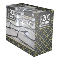 Festive 15.9m Indoor & Outdoor Multifunction Christmas Fairy Lights 200 White LEDs -Home Lighting Store P041825 73383.1663939298