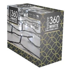 Festive 28.7m Indoor & Outdoor Multifunction Christmas Fairy Lights 360 White LEDs -Home Lighting Store P041828 89612.1663939339