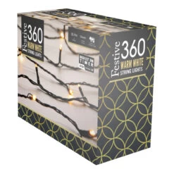 Festive 28.7m Indoor & Outdoor Multifunction Christmas Fairy Lights 360 Warm White LEDs -Home Lighting Store P041829 1 04285.1663939355