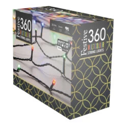 Festive 28.7m Indoor & Outdoor Multifunction Christmas Fairy Lights 360 Multicoloured LEDs -Home Lighting Store P041830 99676.1663939370