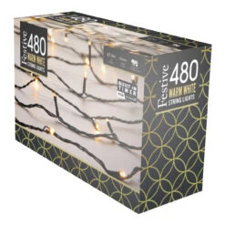 Festive 38.3m Indoor & Outdoor Multifunction Christmas Fairy Lights 480 Warm White LEDs -Home Lighting Store P041832 67838.1663939400