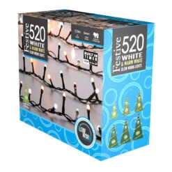 Festive Indoor & Outdoor 5ft Christmas Tree Glow-Worm Lights 520 White & Warm White LEDs 13 Festive Indoor & Outdoor 5ft Christmas Tree Glow-Worm Lights 520 White & Warm White LEDs -Home Lighting Store P041865 44233.1663939987