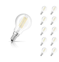Ledvance Golfball LED Light Bulb E14 4.8W (40W Eqv) Warm White 10-Pack