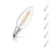 Ledvance Candle LED Light Bulb E14 4.8W (40W Eqv) Warm White 5-Pack -Home Lighting Store SL5 Osram LED Candle 4.8W E14 Dimmable Parathom Warm White Clear 65696.1693321654