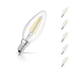 Ledvance Candle LED Light Bulb E14 4.8W (40W Eqv) Warm White 5-Pack