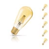 Osram ST64 LED Light Bulb Dimmable E27 6.5W (55W Eqv) Warm White 5-Pack