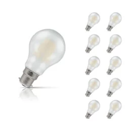 Crompton GLS LED Light Bulb Dimmable B22 5W (40W Eqv) Warm White 10-Pack Pearl
