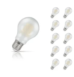 Crompton GLS LED Light Bulb Dimmable E27 5W (40W Eqv) Warm White 10-Pack Pearl