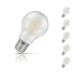 Crompton GLS LED Light Bulb Dimmable E27 5W (40W Eqv) Warm White 5-Pack Pearl