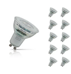 Crompton GU10 Spotlight LED Bulb Dimmable 4W (50W Eqv) Warm White 35° 10-Pack